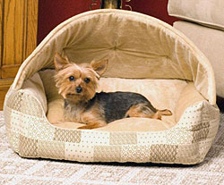 Hooded Lounge Sleeper Dog Bed