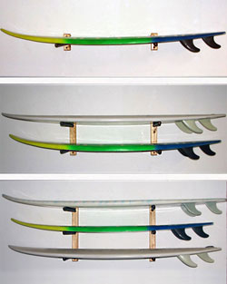 DelSol Wall Mounted Level Surfboard Rack