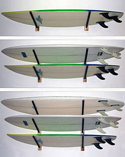 DelSol Wall Mounted Angle Surfboard Rack