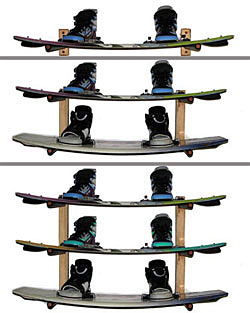 DelSol Wall Mounted Level Wakeboard Rack