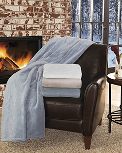 Soft MacroMink Heated Throw