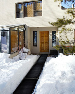 Residential Ice & Snow Melting Heated Rubber Mats