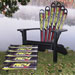 Recycled Plastic Adirondack Skichair & Ottoman