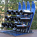 Snow Ski Double Wine Racks - Holds 12 Bottles of Wine