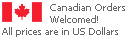 Canadian Orders Welcomed!